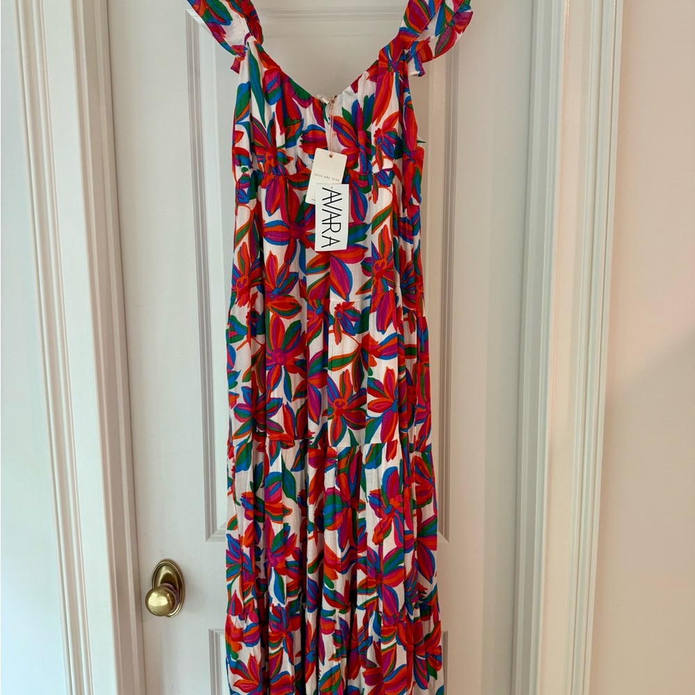 Avara Skies Are Blue Floral Maxi Dress